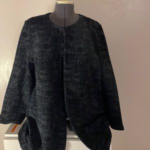 Eileen Fisher Tencel/Cotton Crosshatch Jacket size 3X